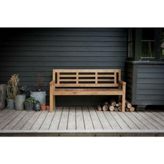 Garden Trading Outdoor Chastleton Bench Seat Chair Teak Wooden Garden Patio Park