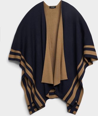 Lauren Ralph Lauren Womens Striped-edge shawl