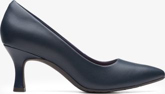 Clarks Kataleyna Gem Marineblauwe Leren Schoenen