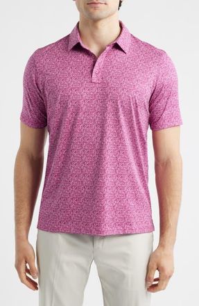 Johnston & Murphy XC Ace Performance Polo in Magenta Flamingo at Nordstrom, Size Xx-Large