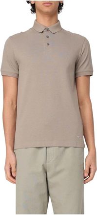 Emporio Armani Duifgrijs T-shirts en Polos - Heren - Polos - Grijs - S - Tops