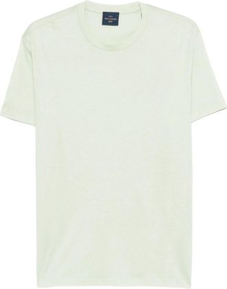 Paul & Shark Light Green Solid T-Shirts
