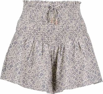 Bishop + Young Womens Elsa Smock Short In Sea Floral