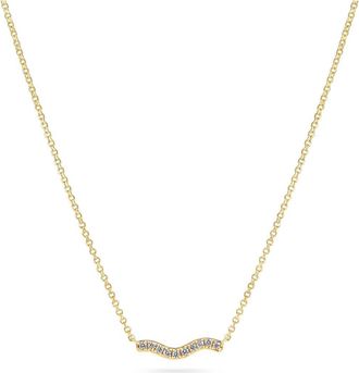Sif Jakobs Jewellery Necklace Ellera Waves in 18K Gold Plated at Nordstrom