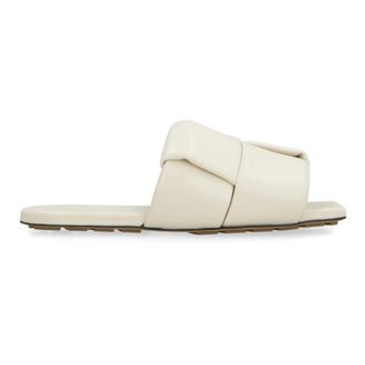 Bottega Veneta Sliders, female, White, 6 UK, Patch Leather Mules