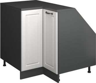 Vicco Armario Para Techo Inclinado Armario De Esquina Rion, Blanco Casa De Campo, 75.6 X 81.6 Cm Con 1 Puerta, Carcasa Del Armario 60 Cm De Profundidad, Vic