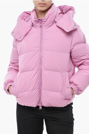 Woolrich Quilted Down Jacket ECO TASLAN With Removable Hood size Xs