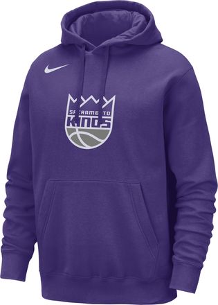 Nike Sacramento Kings Club Nike Mens NBA Pullover Hoodie in Purple | FB4773-504