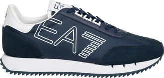 Emporio Armani Multicolor Vetersluiting Sneakers - Heren - Sneakers - Blauw - 41 1/3 EU - Schoenen