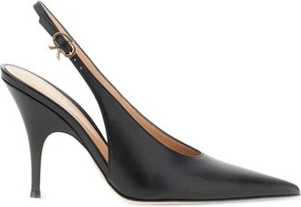 Gianvito Rossi Sofia Slingback Pump - Dames - Pumps - Zwart - 41 EU - Leer - Schoenen