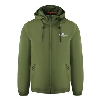 Aquascutum London Logo Army Green Active Windbreaker Jacket