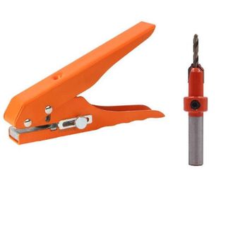 OEM Pince &Agrave; Poin&ccedil;onner - Trou 8 Mm - Foret 3x8 Mm - M&eacute;tal - Orange - 1 Pi&egrave;ce