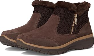 Skechers Easy Going - Gentle Fall Womens Boots Chocolate : 5.5 B - Medium, Suede