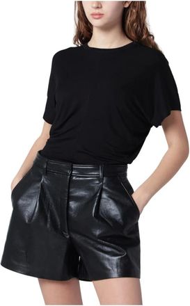 Anine Bing Mujer, Camisetas, Negro, Talla: M