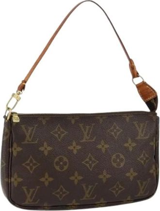 Louis Vuitton Pre-owned Shoulder Bags, female, Brown, Size: ONE SIZE Pre-owned Vintage Canvas Shoulder Bag