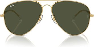 Ray-Ban Sunglasses Rb3825 001/31 Old Aviator Gold/Green Unisex