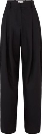 Nina Ricci pleated wide-leg trousers - women - Wool - 38 - Black