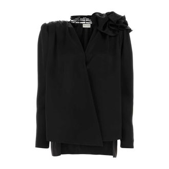 Magda Butrym Dames, Blouses & Shirts, Zwart, Maat: XS Zijde