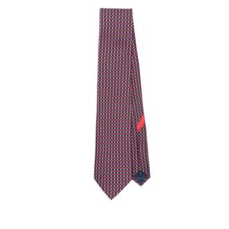 Ferragamo Geometric-pattern Silk Tie