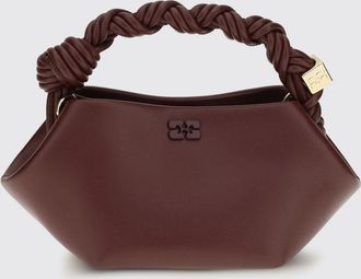 Ganni Mini borsa a mano in pelle riciclata con manico intrecciato