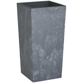 vidaXL Fioriera con Interno Rimovibile Grigio 21/49 L PP Cemento vidaXL