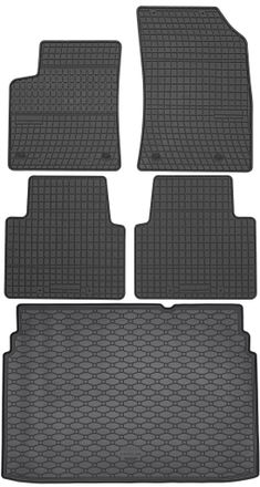 OEM Juego De Alfombrillas De Goma Para Coche Y Alfombrilla Para Maletero Para Opel Crossland Suv (2017-2024)