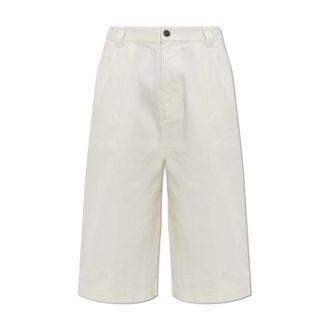 adidas Wijde Denim Shorts - Heren - Denim shorts - Wit - S - Denim - Korte Broeken