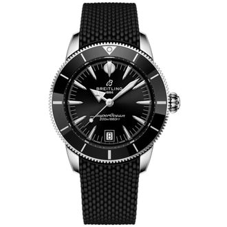 Breitling Superocean Heritage B31 Automatic Black Dial Rubber Strap Mens Watch AB3110241B1S1