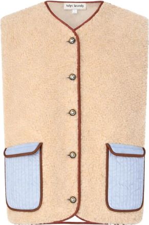Lollys Laundry Gilets - Dames - Bodywarmers - Beige - 2XL - Jassen