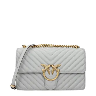 Pinko Pinko Love One Crossbodytas Damess Leergrijs/parelgrijs