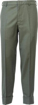 Cruna Bergen Broeken - Heren - Slim Fit Broeken - Groen - L - Wol - Broeken