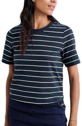 Seasalt Cornwall Copseland Stripe Organic Cotton T-Shirt in Chyandour Maritime at Nordstrom, Size 10 Us