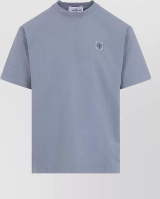 Stone Island cotton logo-patch short-sleeve t-shirt