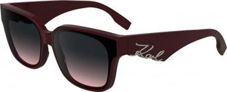 Karl Lagerfeld Womens KL6161S 63 601 Sunglasses - Red - One Size