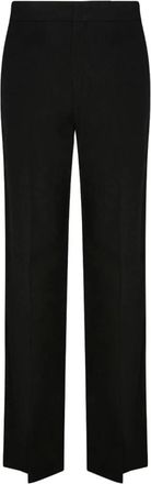 Isabel Marant Zwarte Flared Hennepbroek - Dames - Wijde Broeken - Zwart - S - Hennep - Broeken