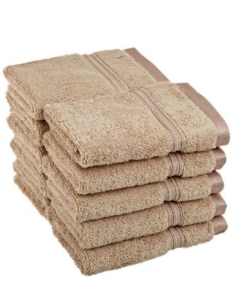 Superior Solid 10Pc Absorbent Face Egyptian Cotton Towel Set