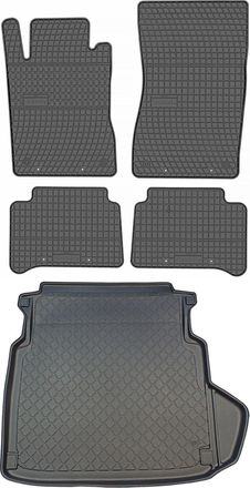 OEM Juego De Alfombrillas De Goma Para Coche Y Alfombrilla Para Maletero Para Mercedes Clase E W211 Sed&aacute;n (febrero De 2002)