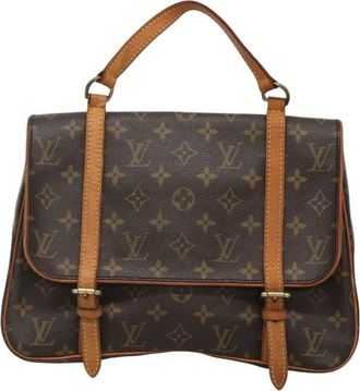 Louis Vuitton Marelle Brown Canvas Backpack Bag (Pre-Owned)