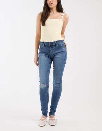 Levi's 710 - Jeans super skinny blu scuro con strappi