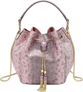 Tiffany & Fred Tiffany And Fred Paris Embossed Leather Bucket Bag