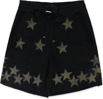 Amiri Black Chemist Star Shorts