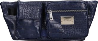 Guess Faux Leather Fanny Pack - Heren - Heuptassen - Blauw - ONE Size - Leer - Tassen