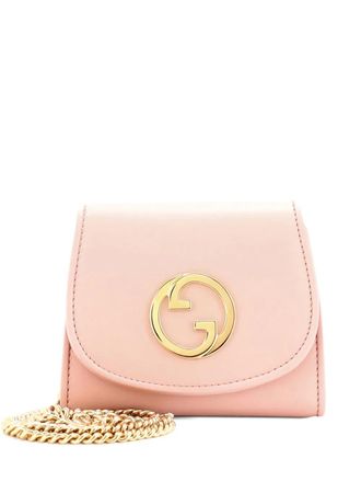 Gucci Blondie NM Wallet on Chain Leather Medium crossbody bag - Pink