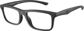 Emporio Armani Optisch Montuur - Heren - Brillen - Zwart - 56 MM - Accessoires