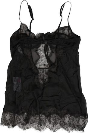 Dolce & Gabbana Top met BH - Dames - Tops zonder mouwen - Zwart - XS - Nylon - Tops