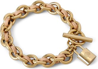 Mulberry Lily Leather Chain Bracelet Small in Crumpet at Nordstrom
