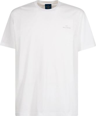Paul & Shark White Printed Logo T-Shirt