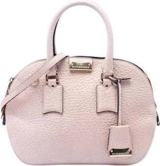 Burberry Pre-owned Orchard Bowling Bag - Dames - Vintage Handtas - Roze - ONE Size - Leer - Vintage