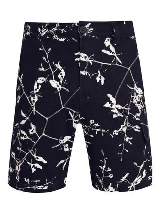 Osklen Shorts met bloemenprint - Zwart