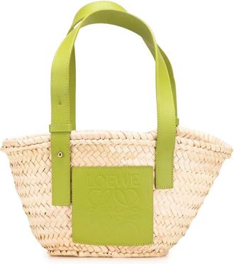 Loewe Borsa a secchiello piccola in rafia 2010-2024 - Marrone